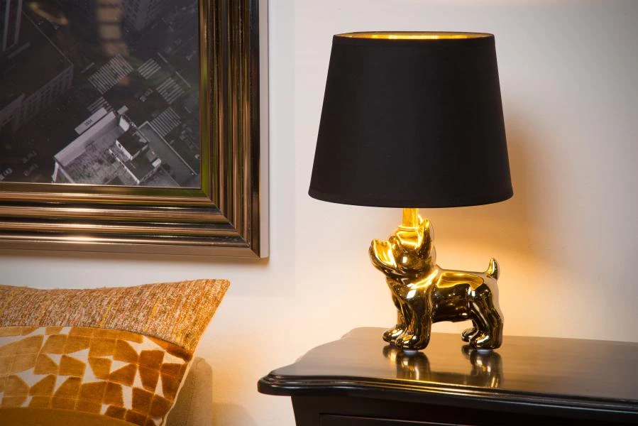 Lucide EXTRAVAGANZA SIR WINSTON - Table lamp - 1xE14 - Gold - atmosphere 1